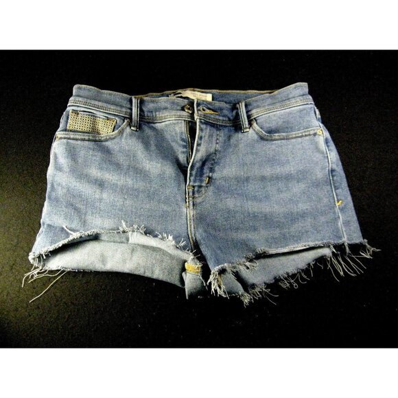 Levi's Pants - LEVIS 512 CUTOFF JEAN SHORTS Womans 10M Blue Denim Stretch Daisy Duke Cut Off